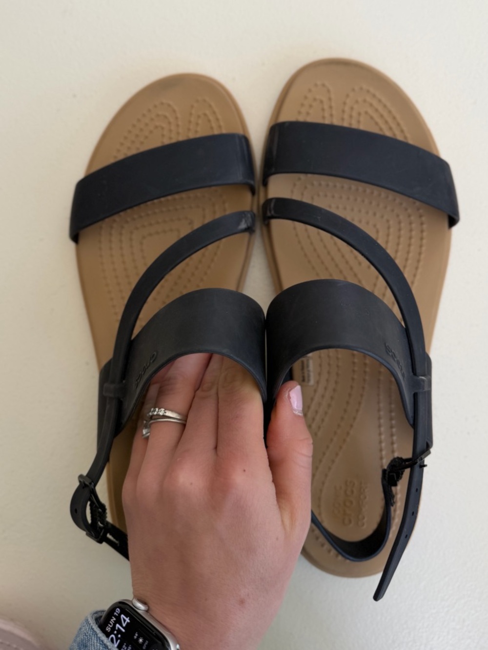CROCS Tulum Women’s Black Strappy Sandals - Comfortable Everyday Style